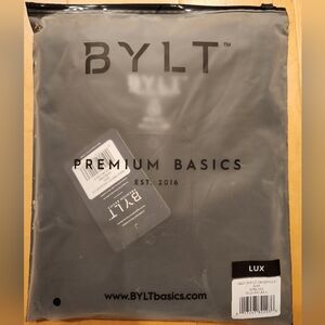 BYLT Long Sleeve Black Henley (size - XL)
